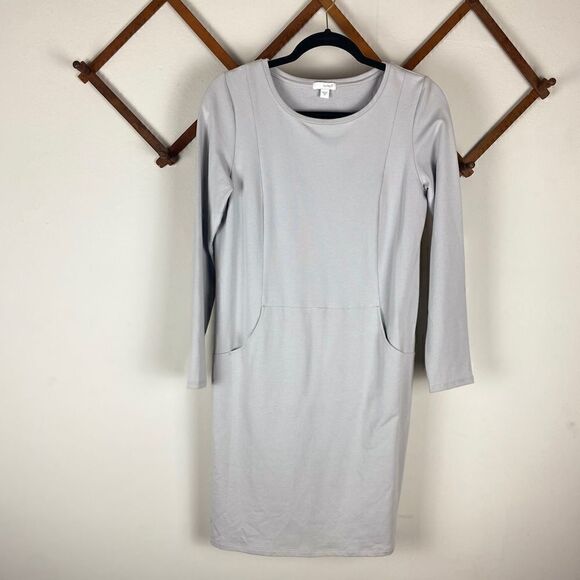 J. Jill Light Gray Women's Dress - Picture 2 of 7